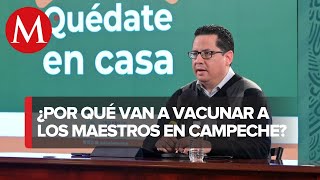 Vacunación a maestros en Campeche no reactivará clases de inmediato Ssa [upl. by Rasla948]