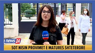 Provimi i parë i Maturës Shtetërore zhvillohet sot distanca 2 metër e deri në 10 maturantë në klasë [upl. by Mercy]