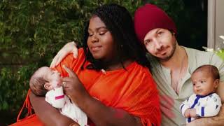 Gabourey “Gabby” Sidibe Shares FIRST Look At Newborn Twins With Husband Brandon Frankel photo [upl. by Attennod640]