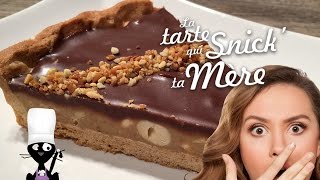 ☆◦ TARTE SNICKERS  CARAMEL CACAHUÈTES CHOCOLAT ◦☆ [upl. by Shevlo]