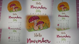 November month calendar📅 [upl. by Laurianne878]