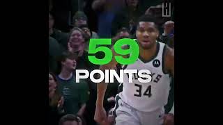 GIANNIS DROPS SEASON HIGH 59 POINTS😤‼️ [upl. by Drannel]