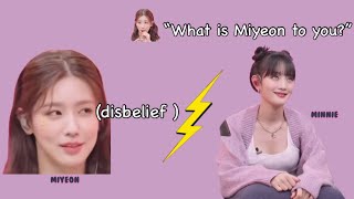 GIDLE MIYEON MINNIE being UNmarried on GOSSIP IDLE [upl. by Johnathan850]