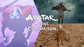 Avatar The Last Airbender SCENE COMPARISON  Episode 1  Netflix vs Cartoon vs Movie [upl. by Gottlieb]