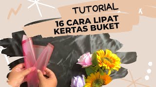 TUTORIAL 16 Cara Melipat Kertas Buket BOUQUET Kalian Pemula WAJIB TAHU❗️Buket Bouquet trending [upl. by Barger]