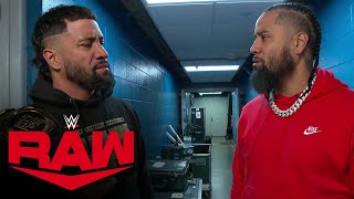 Jey Uso refuses to speak to Jimmy Uso Raw highlights Oct 14 2024 [upl. by Lowery239]