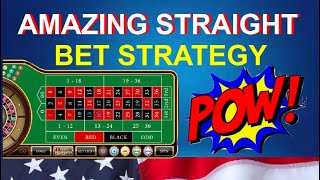 BEST ROULETTE STRAIGHT BET STRATEGY EVER [upl. by Eberle]