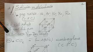 Solides covalents et solides moléculaires [upl. by Baldridge]