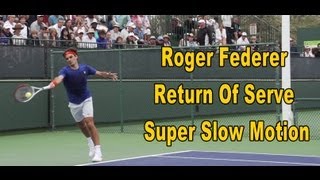 Roger Federer Return Of Serve In Super Slow Motion [upl. by Seel]