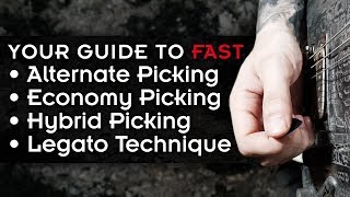 4 Techniques You Need To Know To Play FAST  Picking Guitar Lesson [upl. by Dragde]