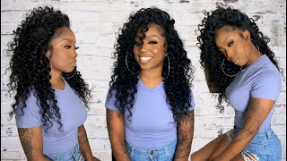 Flip Over Method Quick Weave  FLAWLESS INSTALL 🔥 w Loose Deep Wave Hair  LIFEWITHTABITHA [upl. by Ahsasal]