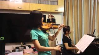 ABRSM 201619 Grade 8 Violin A4 Bach Concerto in A minor 1st mvt by Doris Lee and Lai Bo Ling [upl. by Smaj]