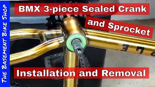 Removing and Installing 3piece Cranks and Sprockets Step By Step [upl. by Vish]