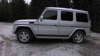 G55 AMG offroad testdriving in the woods of norway [upl. by Aihsetal]