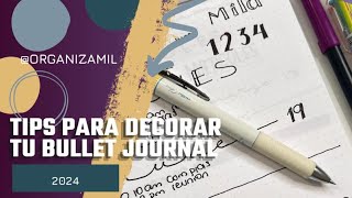 Ideas súper simples para decorar tu Bullet Journal [upl. by Burrow]