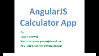 6 AngularJS Calculator [upl. by Culley198]