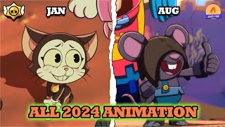 Brawl Stars  All 2024 Animation  Jan  Aug [upl. by Tlevesoor]