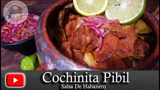 COCHINITA PIBIL EN LA ESTUFA  SALSA HABANERA  RECETA FÁCIL [upl. by Nylsaj]