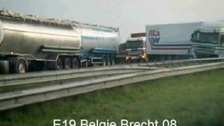 vrachtwagen ongeluk E19 [upl. by Heimlich]