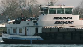 141 Shipspotting Binnenschiffe auf dem Rhein  Linz und Isola dIschia bei Hamm  Gernsheim [upl. by Aim]