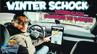 Elektroauto Schock im Winter Stadtverbrauch Sommer vs Winter [upl. by Adnana]