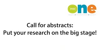 ONE Conference 2022  Call for abstracts Qingqing Sun [upl. by Richardo969]