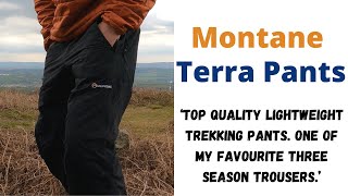 Montane Terra Trekking and Hiking pants Quality outdoor adventure gear [upl. by Okramed]