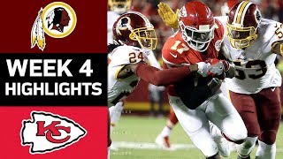 Redskins vs Chiefs  NFL Week 4 Game Highlights [upl. by Eelasor]