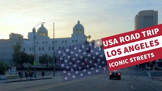 Scenic Drive Through Los Angeles in 4K UHD  Iconic Streets and Relaxing Music [upl. by Shira]