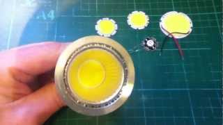 GU10 spot light uses COB chip on board LED [upl. by Rahs]