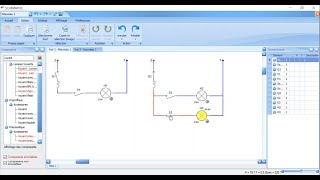 Simulation dun montage simple et double allumage sur le logiciel Schemaplic [upl. by Newel]