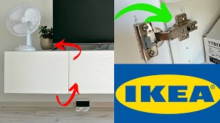 How to Adjust IKEA Cabinet Hinges Aligning Doors with 3 Screws [upl. by Yv]