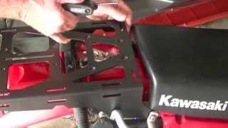 Kawasaki KLR250 Rack Installation Guide [upl. by Sadoff]