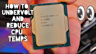 How to undervolt Intel Core i9 for lower temps without less performance [upl. by Elliot]