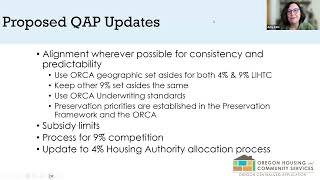 Qualified Allocation Plan  9 LIHTC discussion [upl. by Womack]