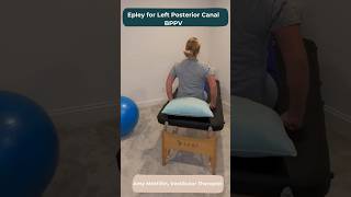 Left Epley Vertigo Exercises for Benign Paroxysmal Positional Vertigo BPPV vestibular shorts [upl. by Notsek]