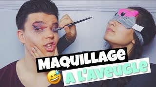 MAQUILLAGE A LAVEUGLE w THEDOLLBEAUTY 😂😱 [upl. by Notle976]