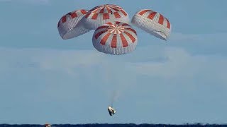 SpaceX Crew Dragon Returns from Space Station on Demo1 Mission [upl. by Nashbar]