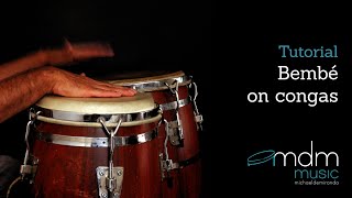 Bembé on congas free lesson by Michael de Miranda [upl. by Meibers]