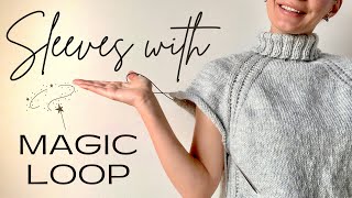 How to Knit Sleeves Using the Magic Loop Method  Plus 8 Tips 🔮 [upl. by Yrral249]