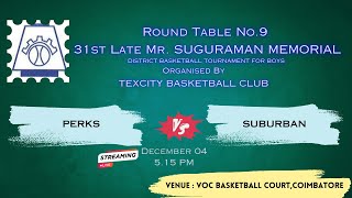 PERKS Vs SUBURBAN ROUND TABLE NO931st Late Mr SUGURAMAN MEMORIAL BASKETBALL TOURNAL TOURNAMENT [upl. by Lynad257]