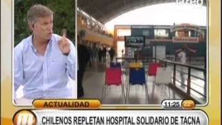 200 chilenos se atienden a diario en el Hospital solidario de Tacna [upl. by Ardnaz743]