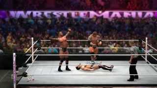 WWE World Heavyweight Title Match  WrestleMania 30  WWE 2K14 Simulation [upl. by Zsa Zsa687]