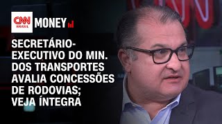 Secretárioexecutivo do Ministério dos Transportes avalia concessões de rodovias  CNN MONEY [upl. by Hashum674]