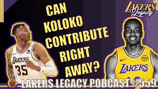 Assessing Lakers Newest 2Way Signing Christian Kolokos Game amp Role Lakers Legacy Podcast Ep 559 [upl. by Wendie963]