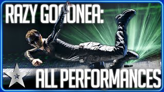 All performances from BODY POPPIN WIZARD Razy Gogonea  Britains Got Talent [upl. by Nilyaj330]