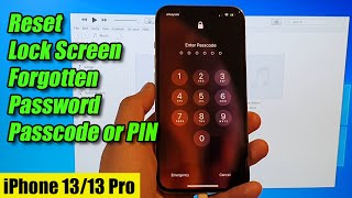 iPhone 1313 Pro How to Reset Lock Screen Forgotten PasswordPasscodePIN [upl. by Aicire]