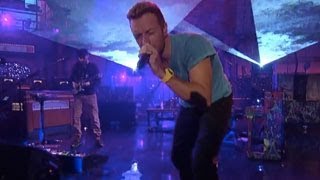 Coldplay  Every Teardrop Is A Waterfall Live on Letterman [upl. by Lledor]