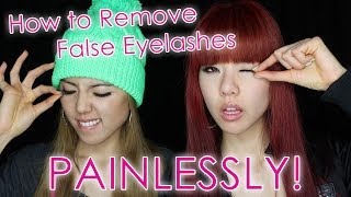 How to Remove False Eyelashes Painlessly [upl. by Arun]