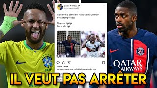 Neymar sattaque à Dembélé sur Instagram  Neymar a la haine contre le PSG  Changement au PSG [upl. by Aitercul]